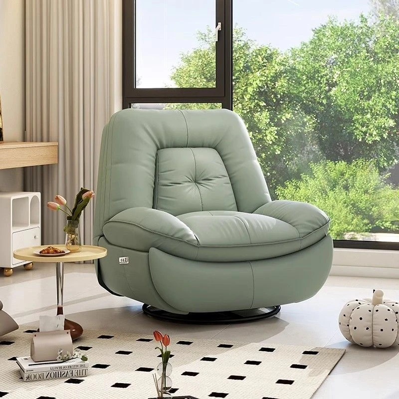 头等舱沙发懒人电动多功能按摩沙发躺椅可旋转客厅休闲单人沙发椅