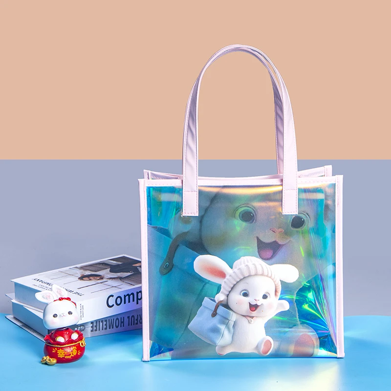 拎包小兔时尚沙滩包大容量防水妈咪包干湿两用游泳托特手提袋包