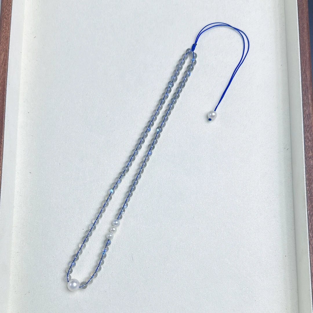 灰月光锁骨链百搭简约