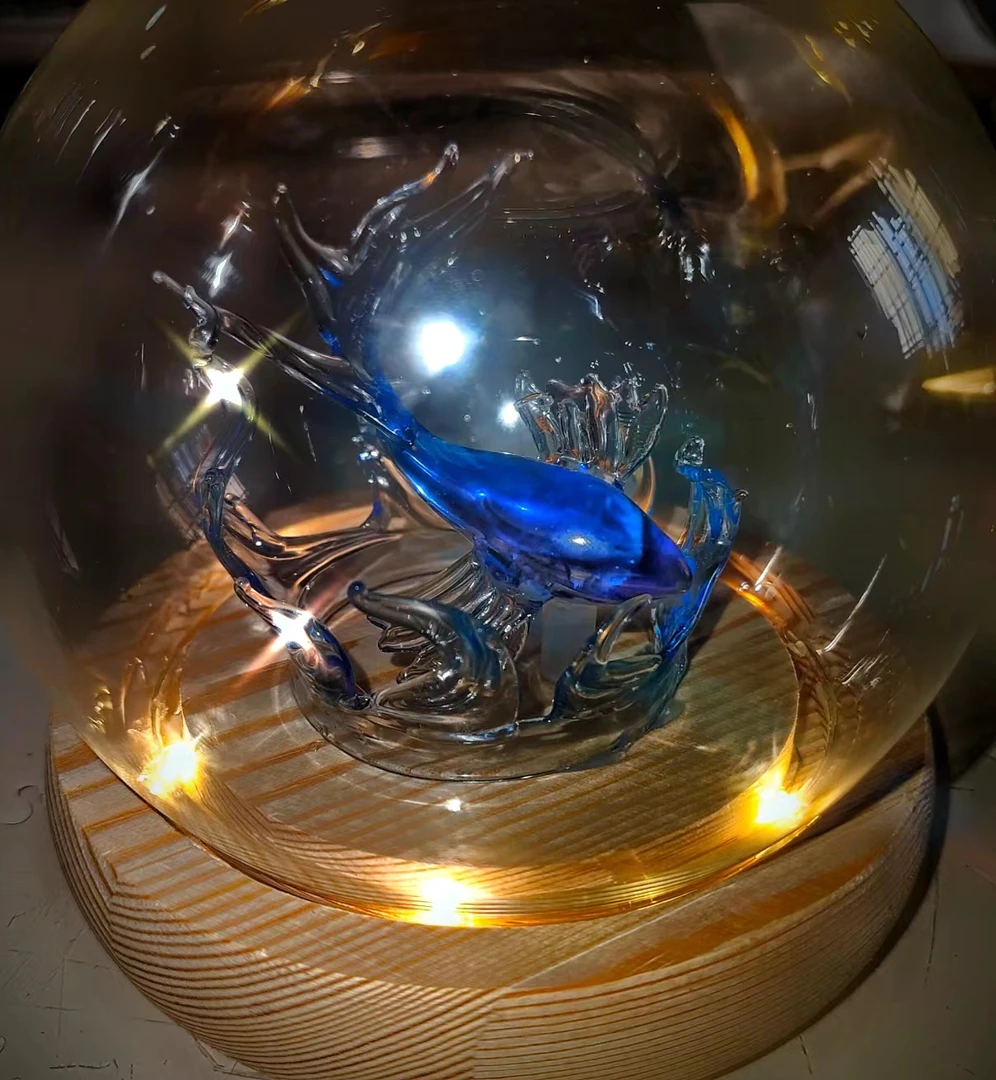 祁煜小鱼摆件玻璃鱼摆件恋与深空周边摆件玻璃制品