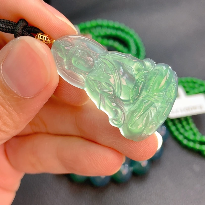 【闪购商品】翡翠颈饰18K金镶嵌