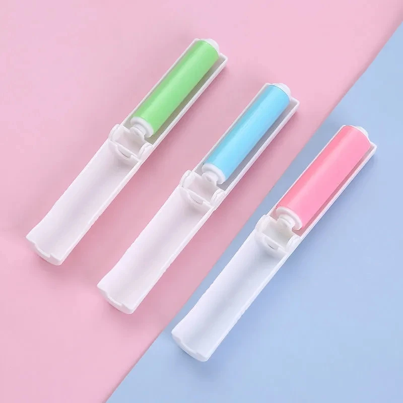 可水洗衣物除尘滚筒粘毛器便携式衣服滚毛器静电刷去毛可循环