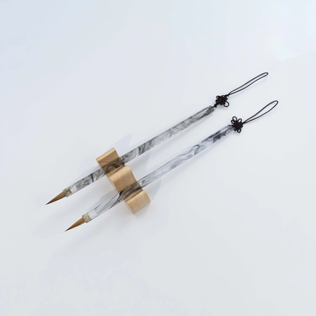 【幽花】手工透明笔杆狼毫小楷勾线高品质毛笔