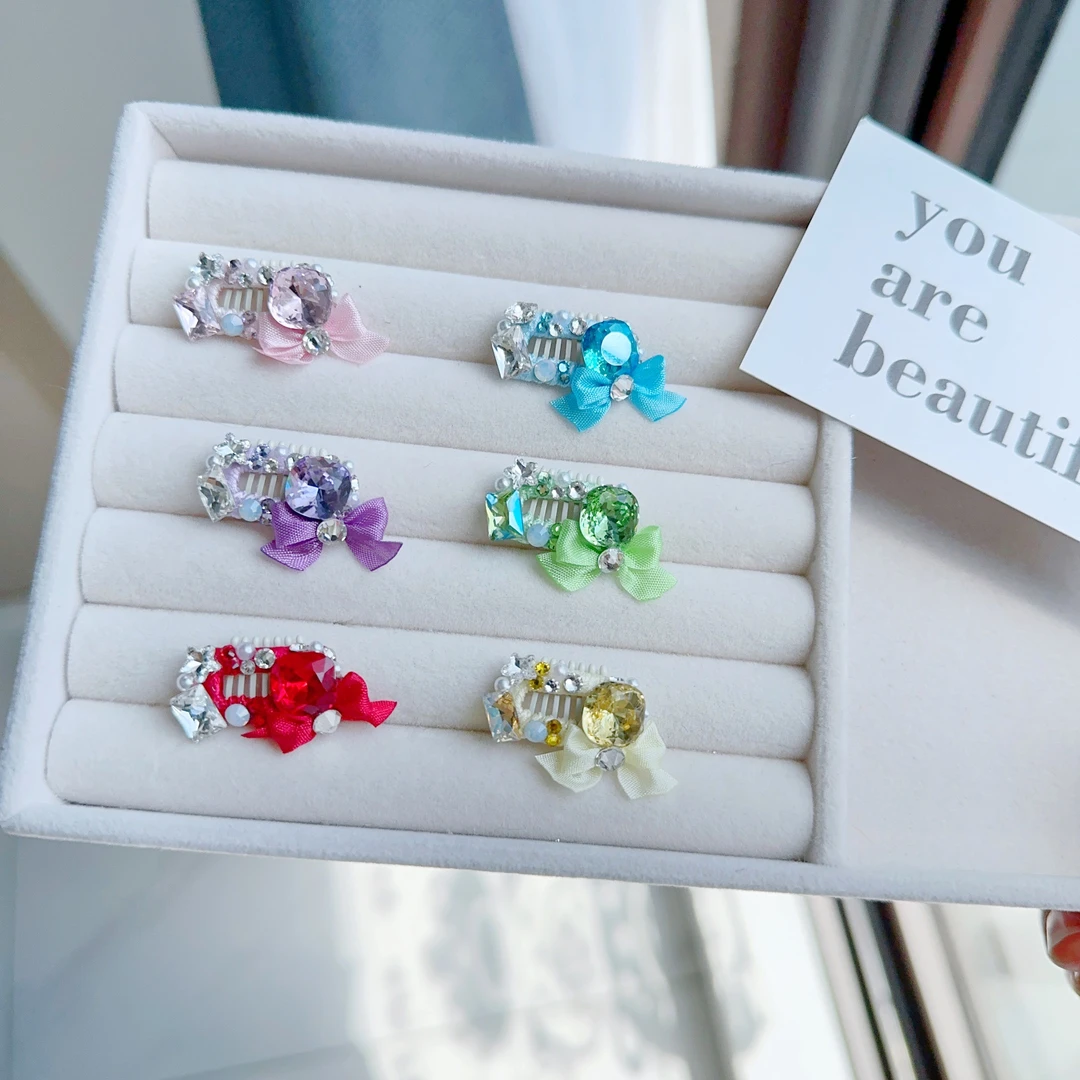 宠物bb碎毛梳夹鸟巢大钻蝴蝶结发夹马尔济斯约克夏西施狗狗夹子