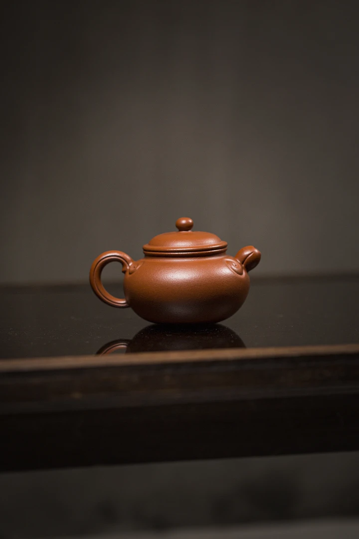 【仿古如意】壶  红泥  150cc