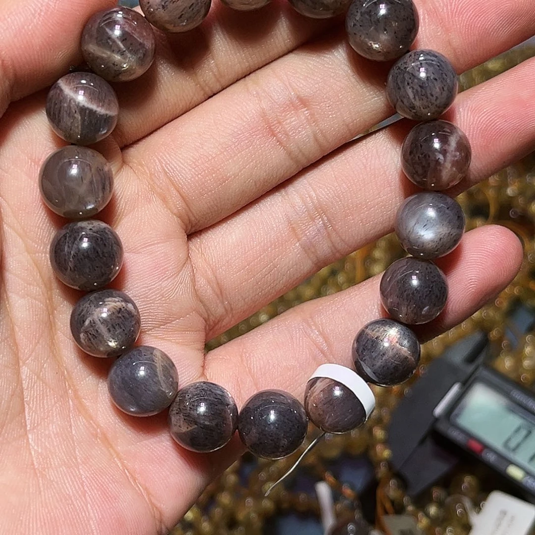 水晶手链未镶嵌黑金骨干11.5