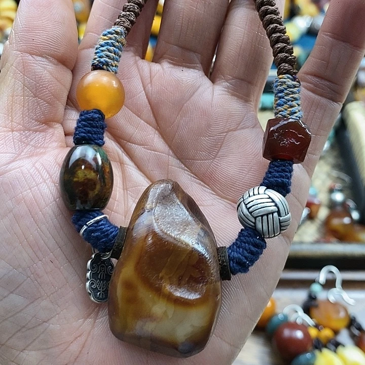 蜜蜡项链未镶嵌项链