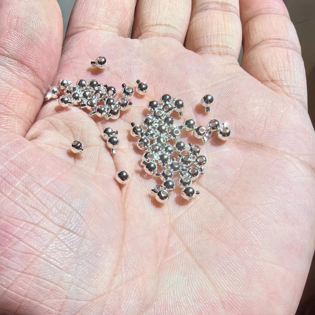 铜合金吊坠 高压锅定位珠广州电镀防水防汗加厚保色层时尚定位珠