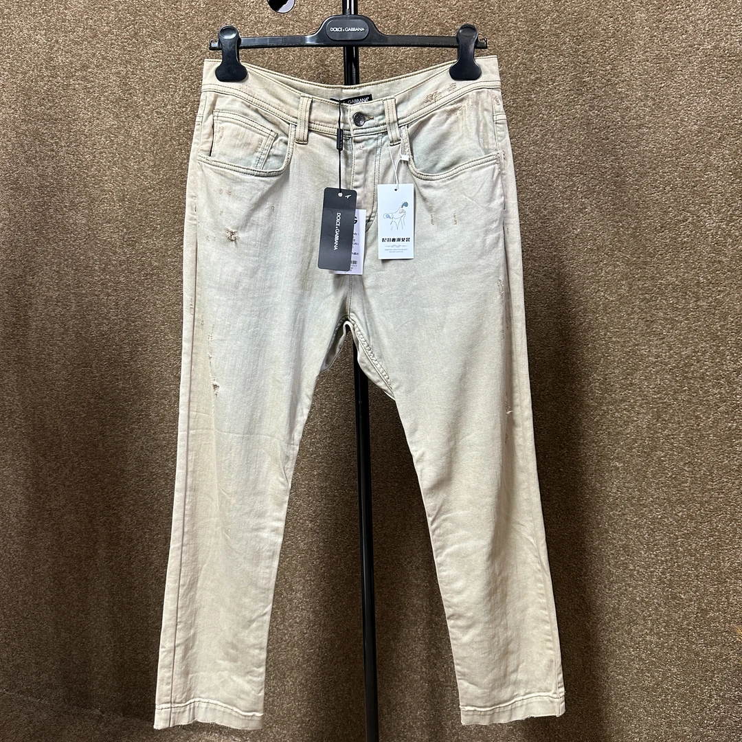 99新 maje DG /破洞纯色女式牛仔裤 42码 40209