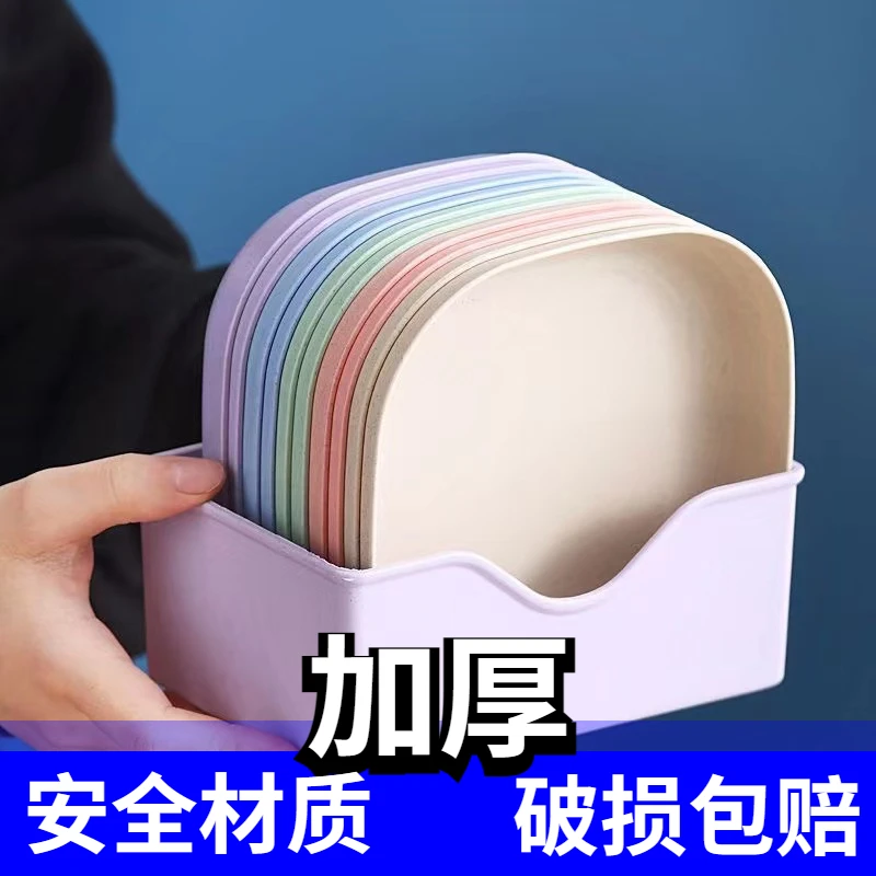 吐骨头盘碟餐桌面垃圾渣收纳盘创意小盘子家用水果盘多功能吐骨碟