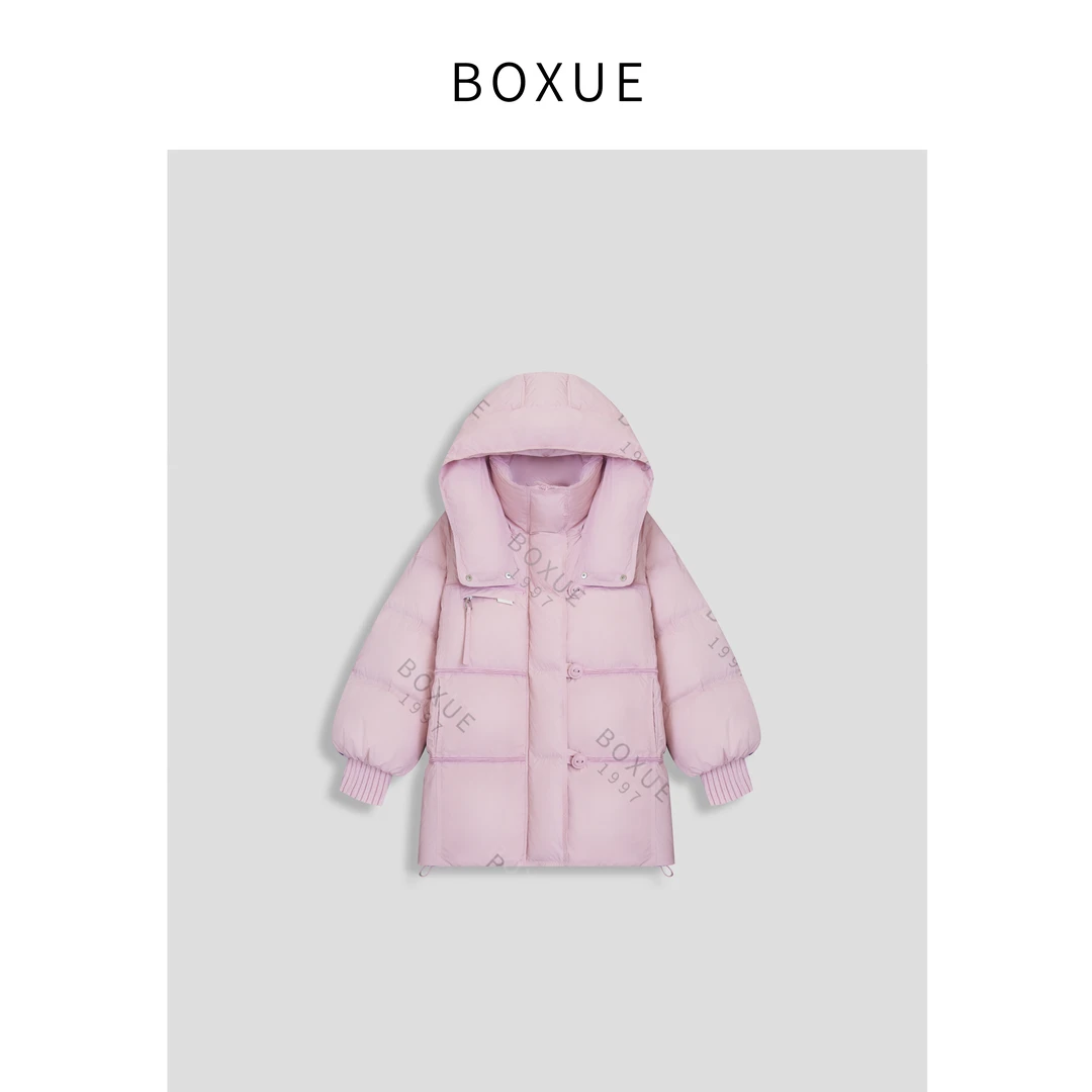 BOXUE“漫雪” 2024冬季高级感90鸭绒羽绒服 外套#241122YR32