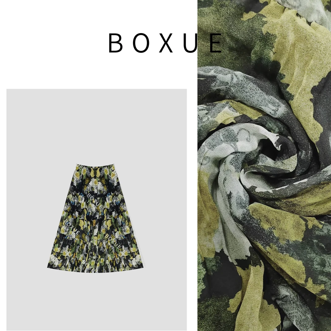 BOXUE “花漾甜心” 2024春季设计感碎花半身裙 裙子#240413Q714