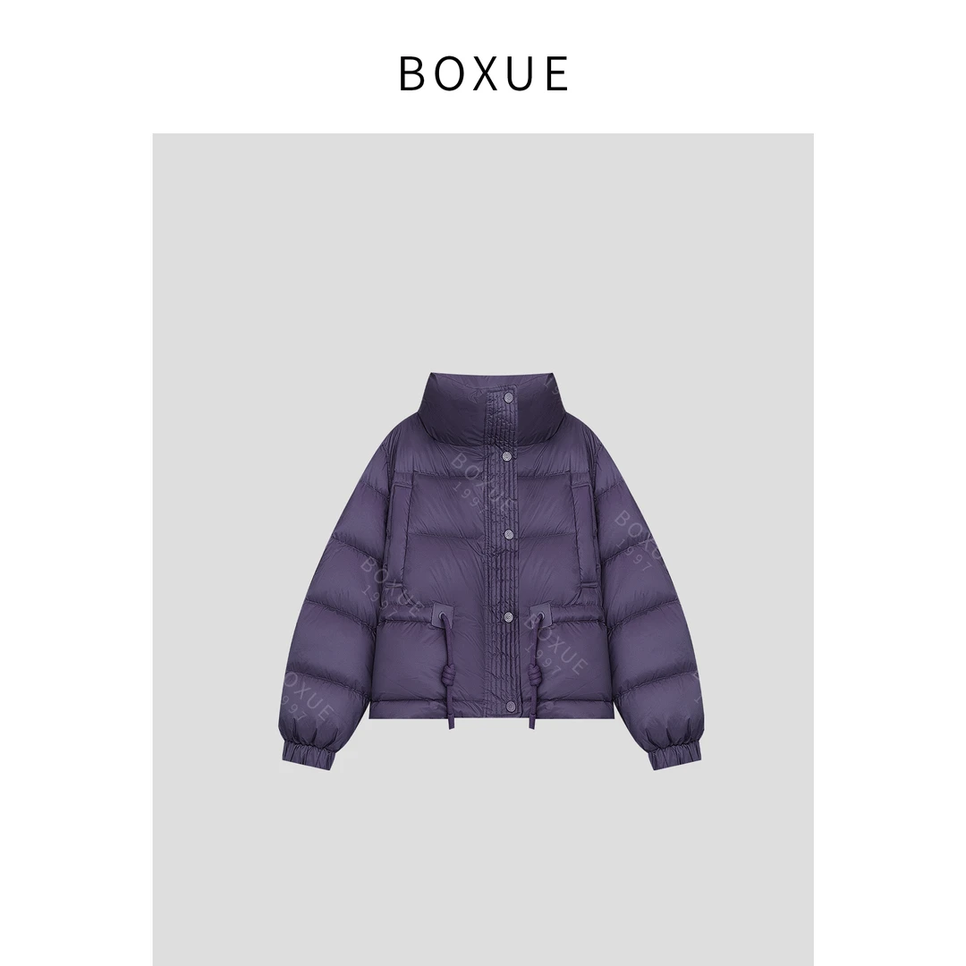 BOXUE“马尔岛”2024冬新款90白鸭绒高级感羽绒服 外套#241023YR001