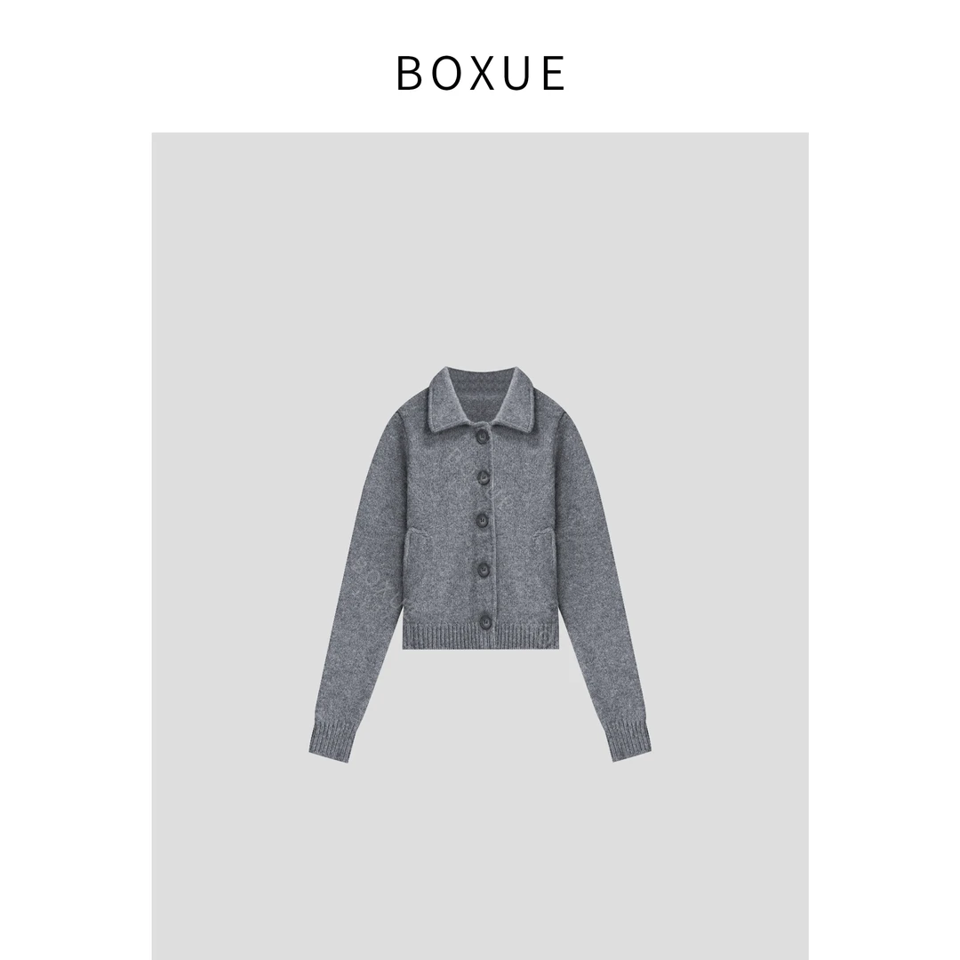 BOXUE  2024秋冬新款高级感轻奢100羊毛 外套#240921W53