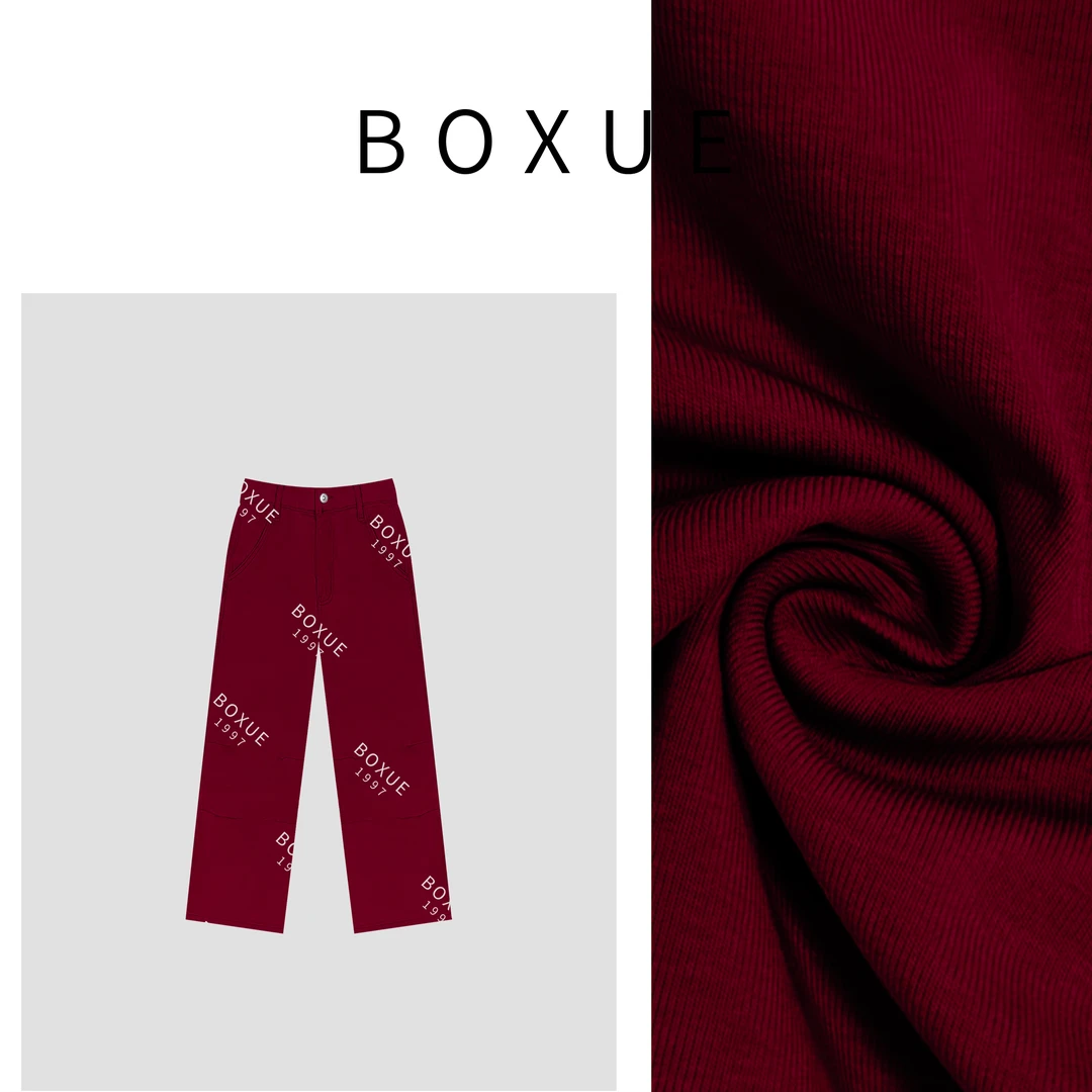 BOXUE“安可拉裤”进口牛仔洗水工装牛仔裤#240421K94