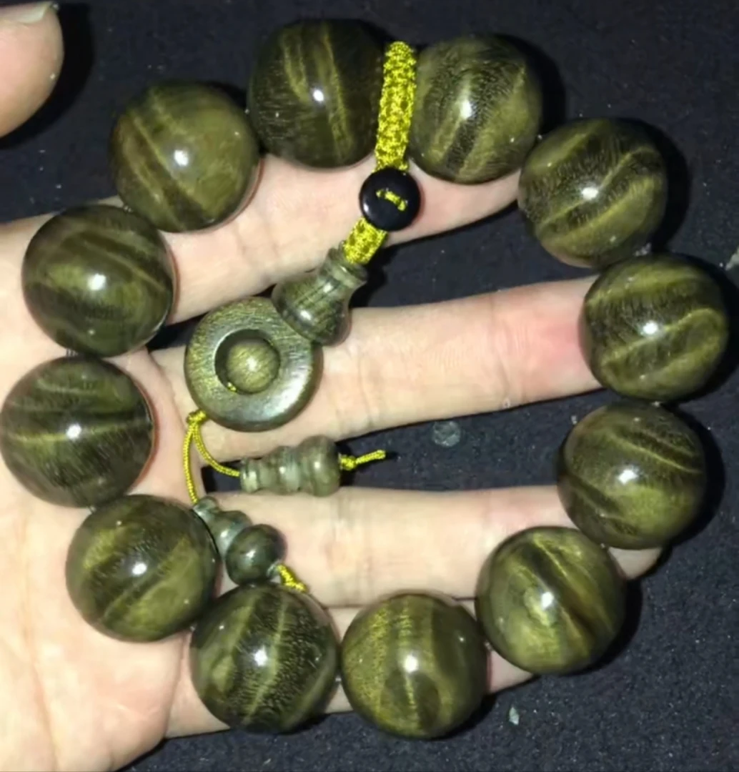 2.0水波纹阴沉木小叶桢楠木制品手把玩