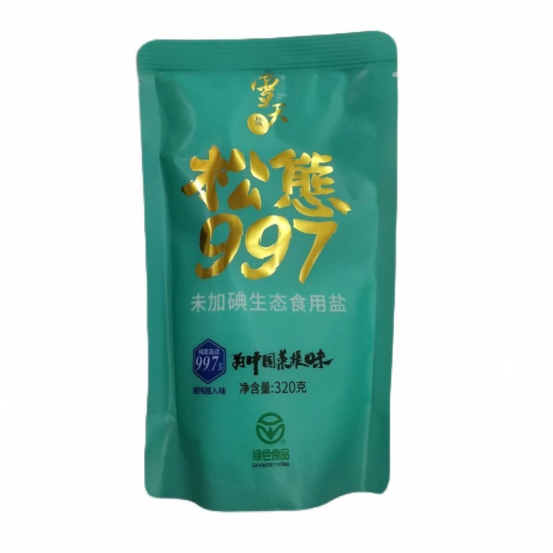 雪天 未加碘生态食用盐 320g/袋