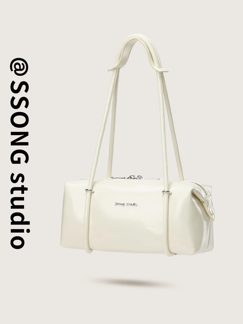 SmoSmos【天使之城】春夏小众极简风牛皮腋下包手提波士顿包