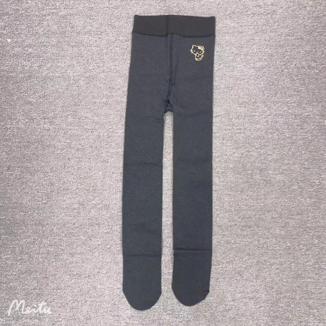 KT猫儿童卡通可爱打底裤袜秋冬季加绒加厚保暖裤袜女童修身连裤袜