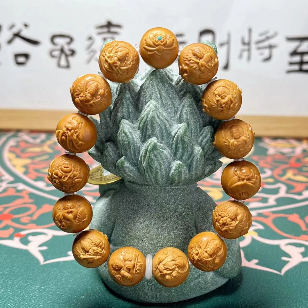 猴头核桃  1 .5万佛朝宗（镶嵌莲花+金标） 手串