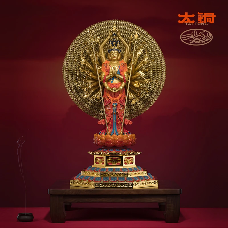 铜师傅 太铜《千手观音（110厘米）》全青铜 手工艺观音摆件