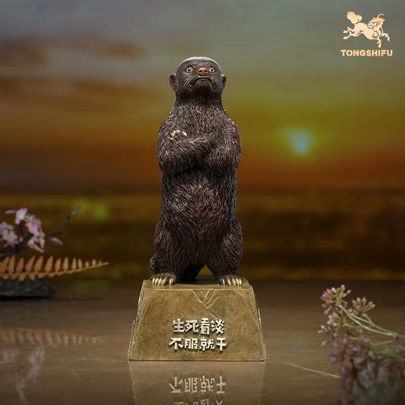 铜师傅 《不服就干》客厅桌面铜摆件 家居装饰工艺品