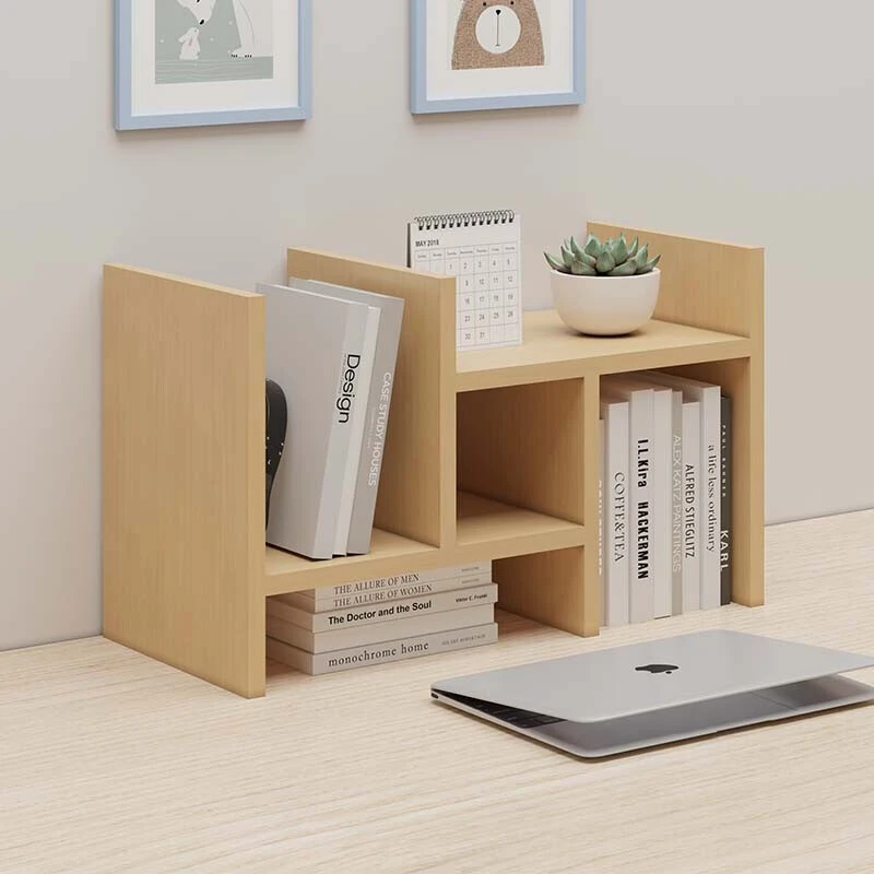 桌上桌面伸缩小书架储物收纳架置物架简约经济型简易书桌家用创意