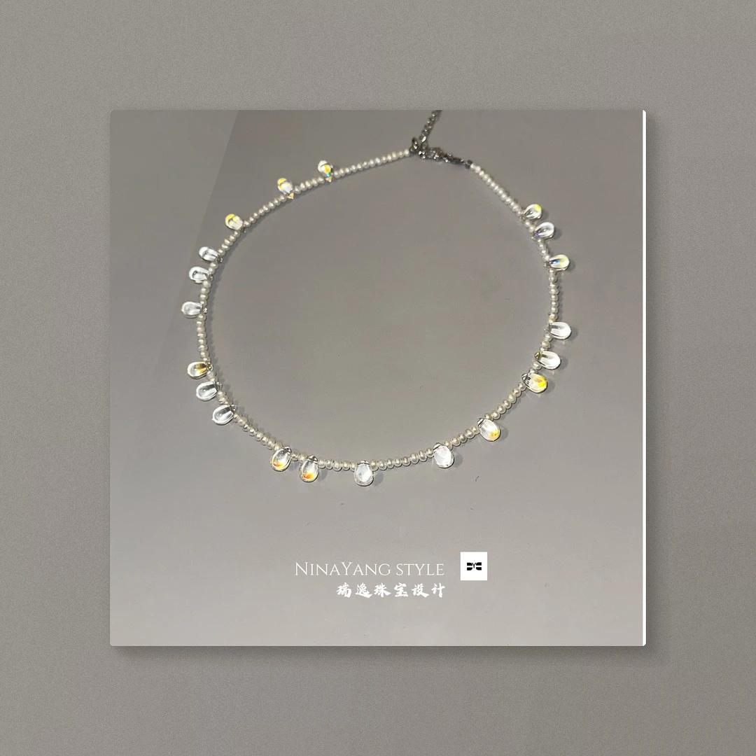 非金属仿水晶项链 2024瑞逸DESIGN【银河系仙女】精致优雅DMN0591