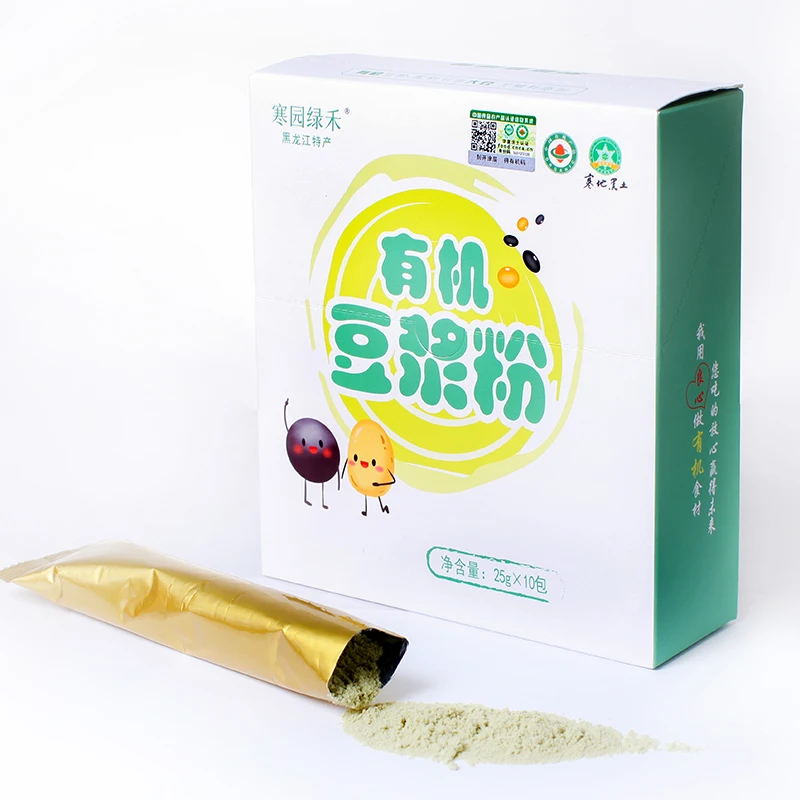 2024年寒园绿禾有机豆浆粉250g(10条装)营养大豆冲饮
