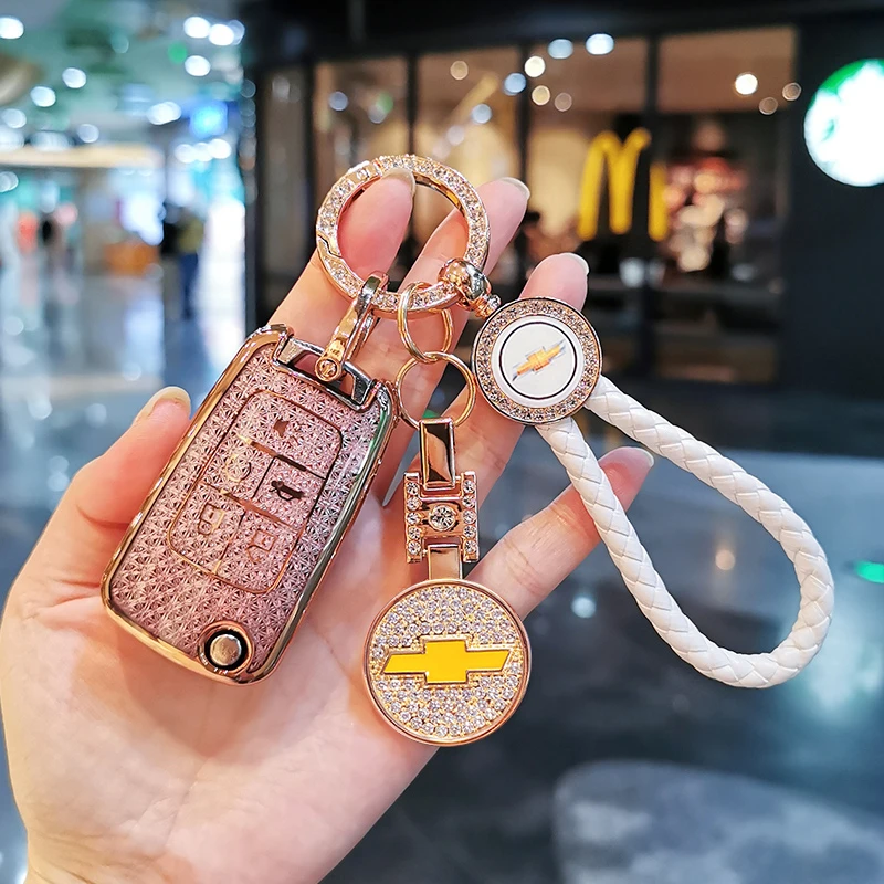 雪佛兰科鲁泽钥匙套科鲁兹科沃兹老款雪弗兰迈锐宝科迈罗车壳扣女