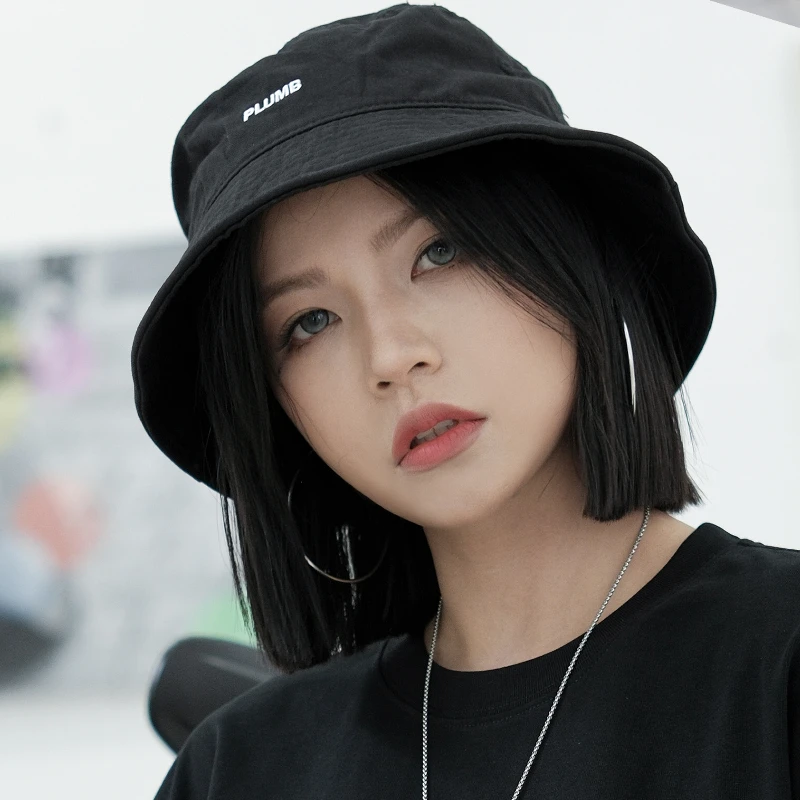 EYE OF STARK x PLUMB个性刺绣大头围渔夫帽夏遮阳防晒帽潮牌盆帽