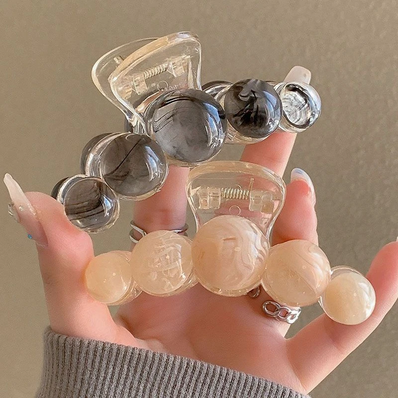 气质渐变星球发夹女后脑勺盘发抓夹中号发量少鲨鱼夹