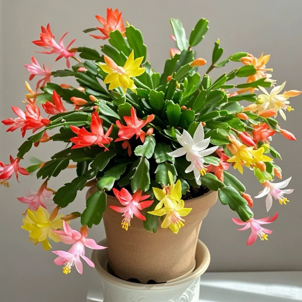 【新疆包邮】蟹爪兰带花四季开花庭院阳台好养活植物耐寒花卉