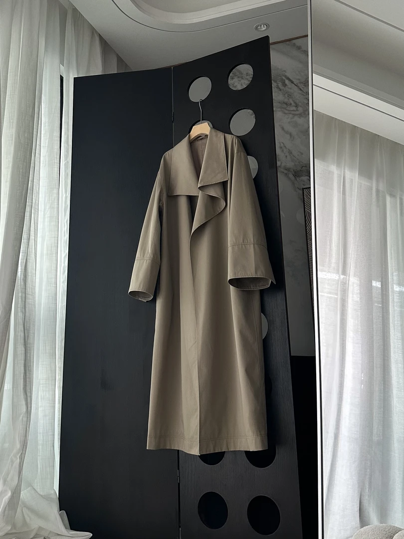 【气场全开】精梳长绒棉大围领风衣