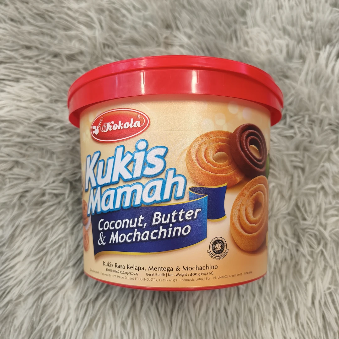 （2罐）印尼进口刻刻乐什锦味曲奇饼干（黄油味，椰子味，摩卡咖啡味）