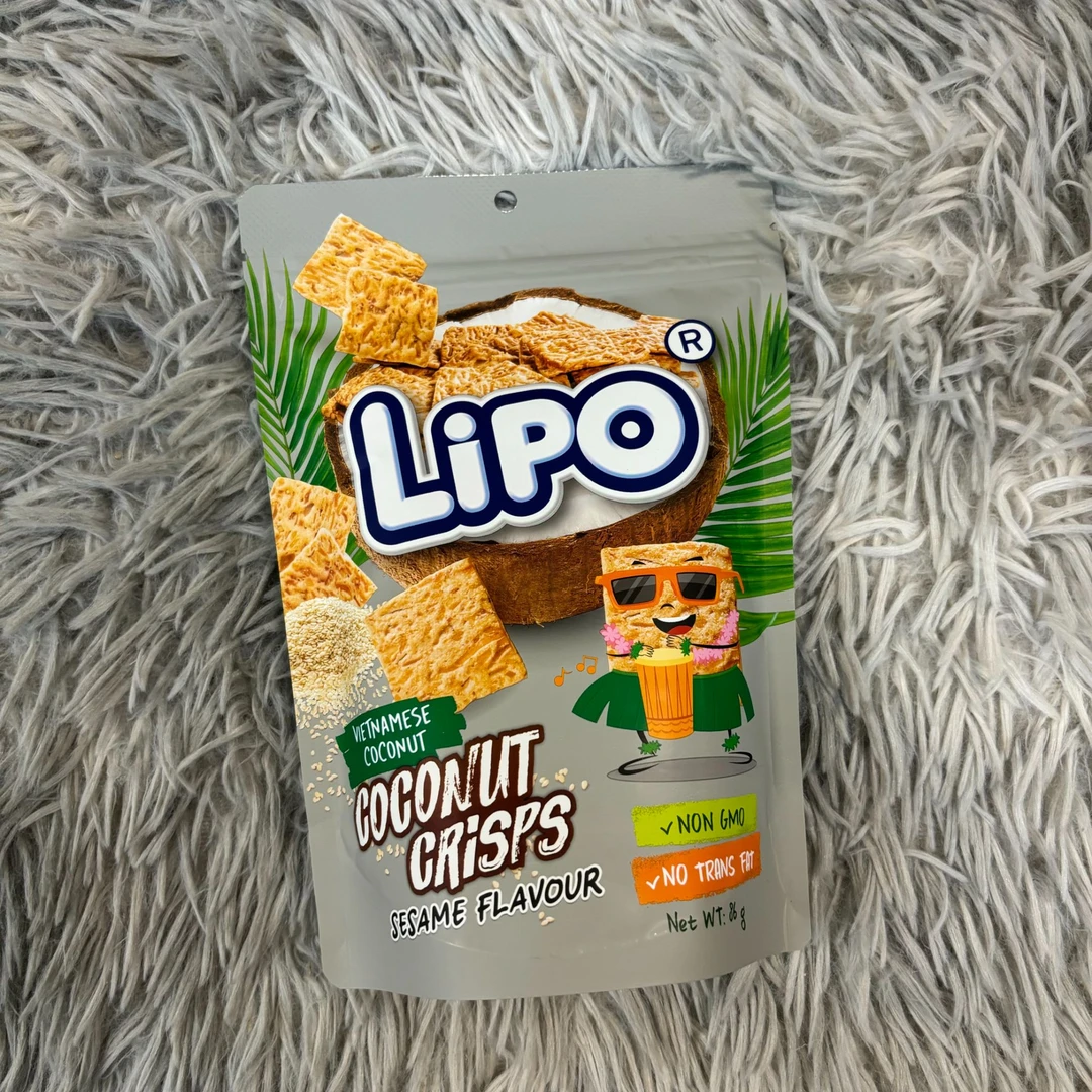 越南进口lipo椰子饼干（芝麻味）