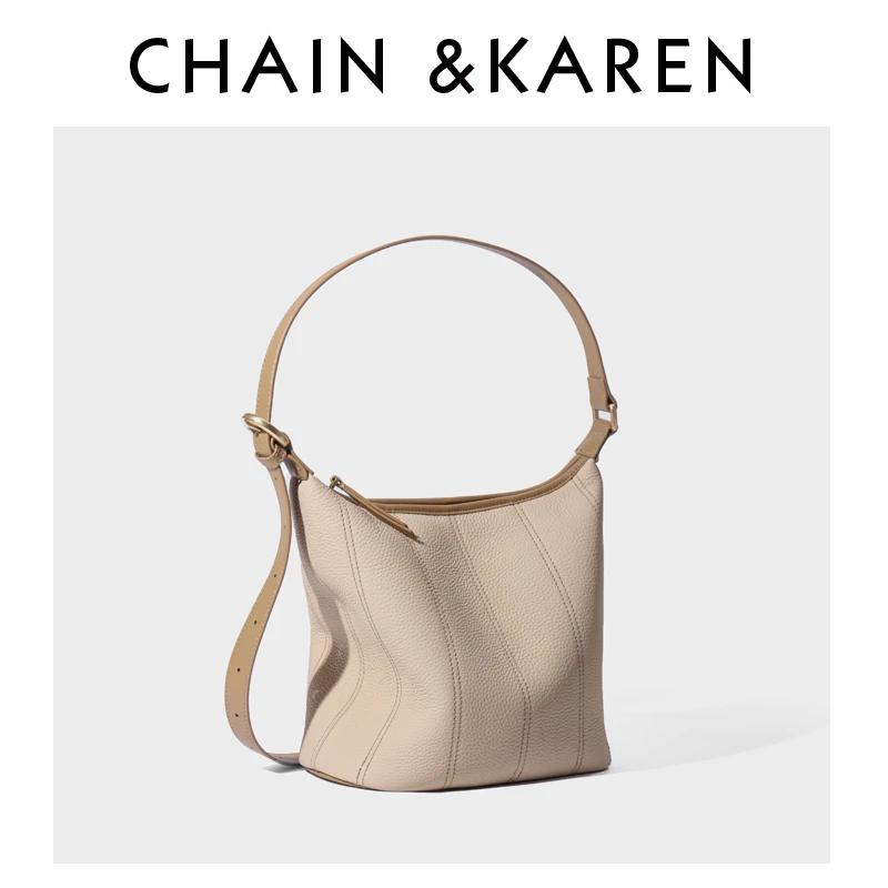 DAN.DAN头层牛皮女士通勤气质手提斜跨包