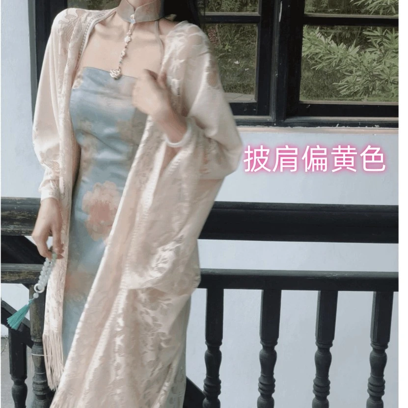 夏季百搭复古中国风仙气慵懒风春夏旗袍防晒披肩开衫夏款仙女夏款