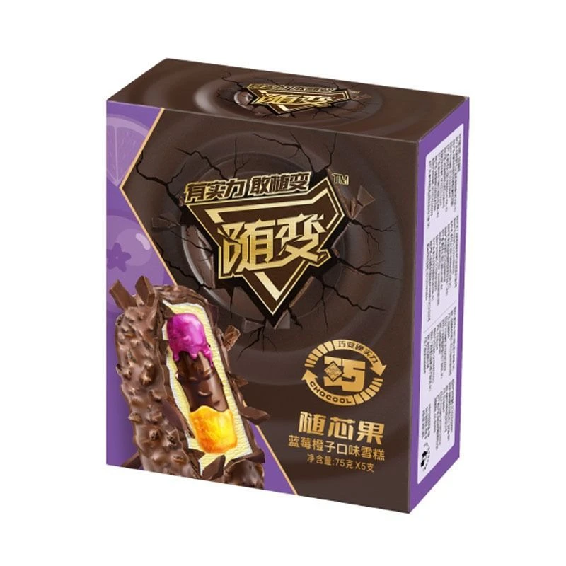 蒙牛随芯果雪糕5支装75g*5/盒