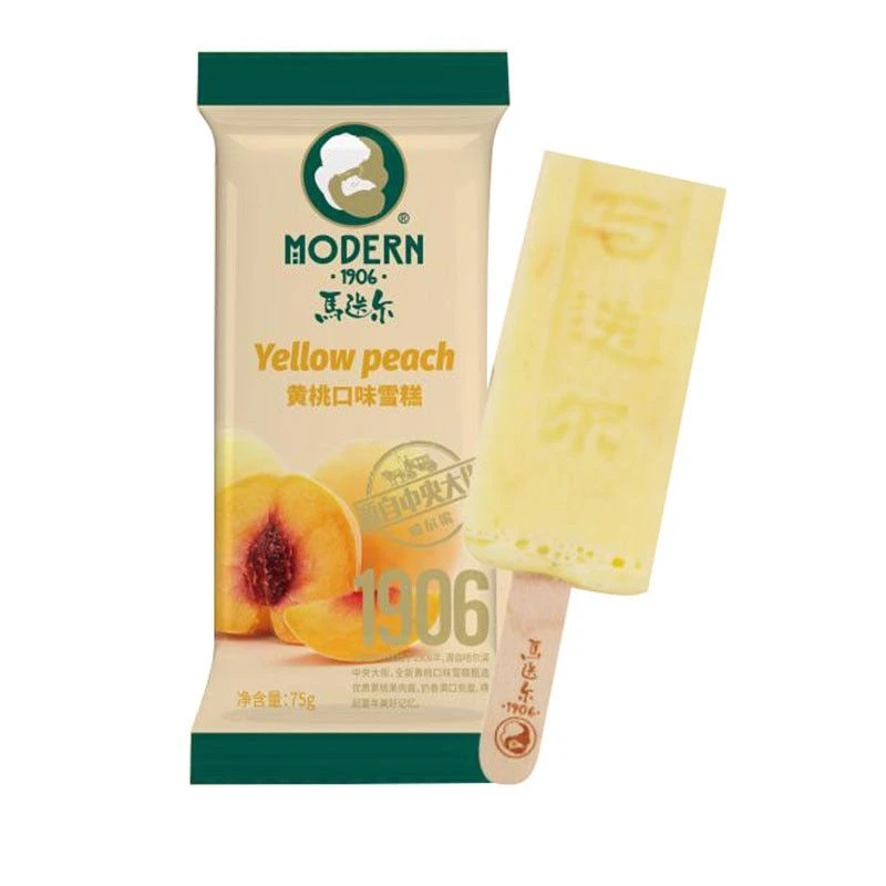 马迭尔黄桃口味雪糕75g/袋