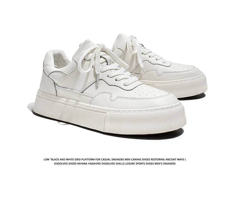 【百象服饰】春秋季板鞋男厚底增高运动休闲小白鞋百搭潮流男鞋