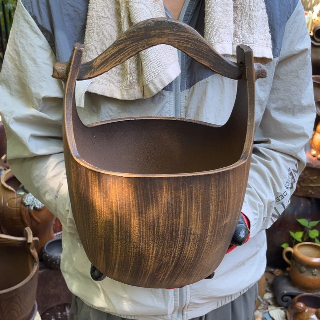 红陶20CM（含）-50CM（不含）高15口21无孔