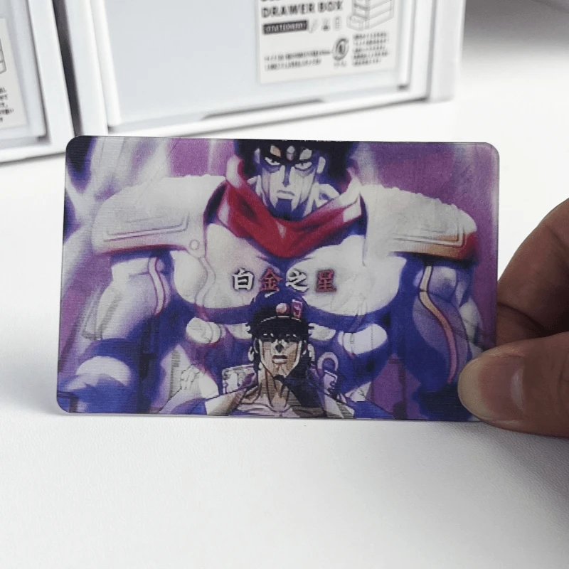 jojo的奇妙冒险替身合影光栅卡创意卡3寸小卡动漫变图送闺蜜朋友