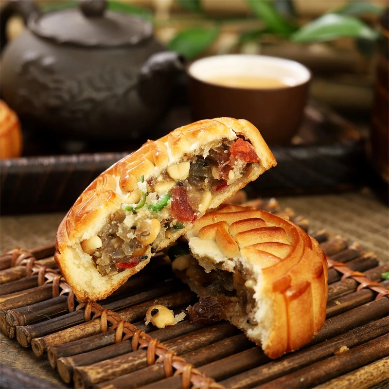 高小酥传统蜜酥月饼老式京式月饼五仁豆沙枣泥苏子椰蓉葡萄干月饼