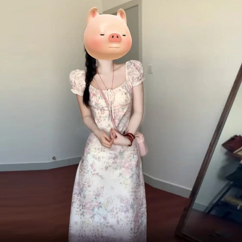 小个子法式高级感绝美气质连衣裙子女装2025新款风情万种长裙2578