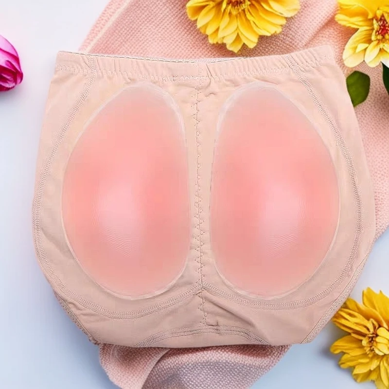 加垫提臀裤美臀收腹裤硅胶裤塑形提臀内裤翘臀神器胸贴假体翘臀裤