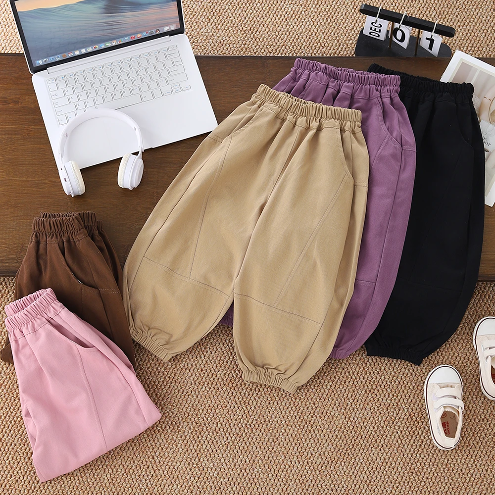 春秋儿童春秋女童休闲裤男童宝宝夏季宽松儿童春秋女童休闲裤男童