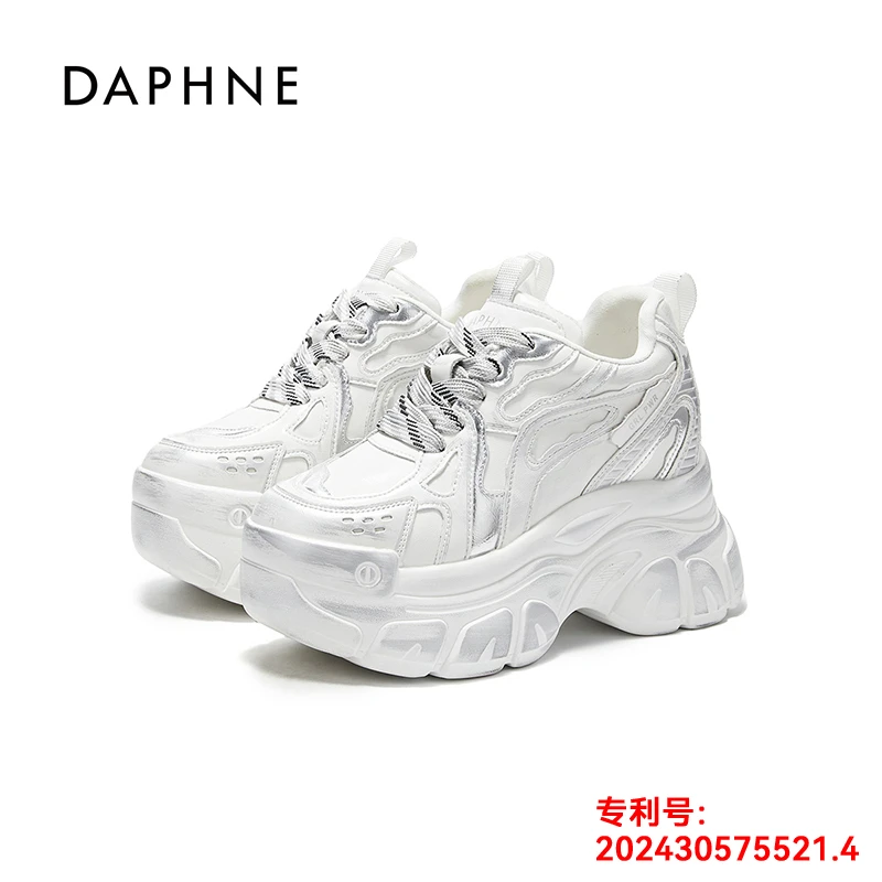 Daphne/达芙妮厚底老爹鞋女2025秋季新款百搭时尚运动内增高女鞋
