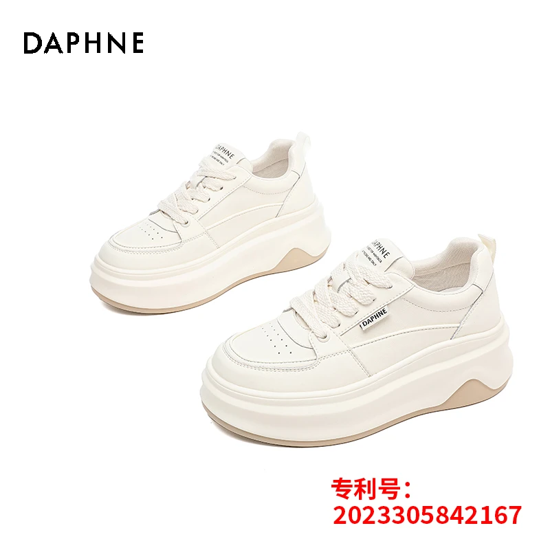 Daphne/达芙妮小白鞋女2025新款百搭夏季女鞋运动潮流厚底休闲鞋