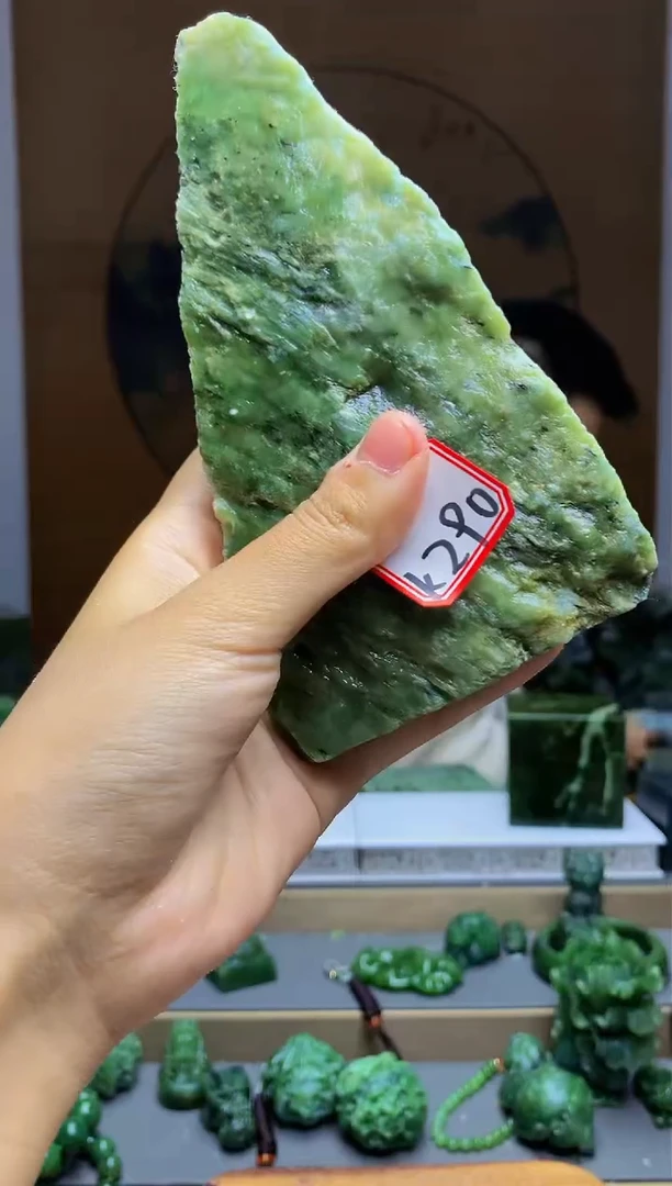 【闪购商品】和田玉(碧玉)珠宝半成品未镶嵌1